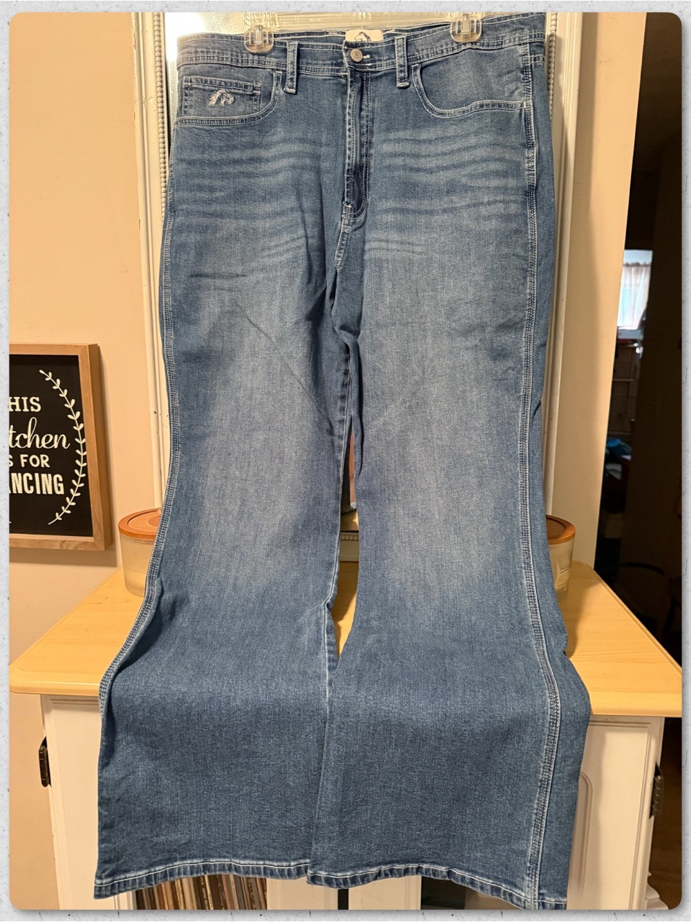 Jordache Light Blue Wide-Leg Flare Jeans